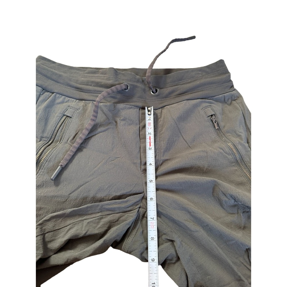 Athleta Gray Active Pants Joggers Size 0‎ Nylon Spandex Zip Pockets Woman's | f2 - Picture 6 of 9